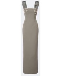 Rachel Gilbert - Malia Embellished Crepe Corset Gown - Lyst
