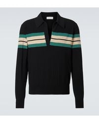 Dries Van Noten - Striped Polo Sweater - Lyst