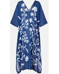 Juliet Dunn - Scalloped Cotton Kaftan - Lyst