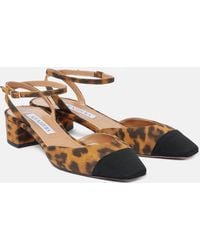 Aquazzura - French Flirt 35 Leopard-Print Suede Pumps - Lyst