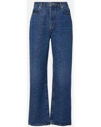 FRAME - Le Jane Ankle High-Rise Straight Jeans - Lyst