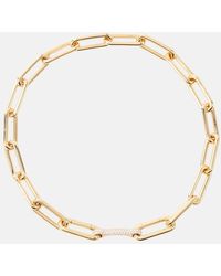 Robinson Pelham - Halskette Identity aus 18kt Gelbgold mit Diamanten - Lyst