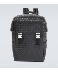 Bottega Veneta - Intrecciato Leather Backpack - Lyst
