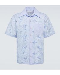 Wales Bonner - Highlife Floral Cotton-blend Bowling Shirt - Lyst