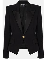 Balmain - Single-Breasted Wool Jacket - Lyst