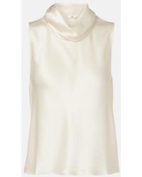 Leset - Barb Satin Top - Lyst