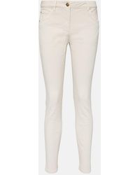 Brunello Cucinelli - Mid-Rise Slim Jeans - Lyst