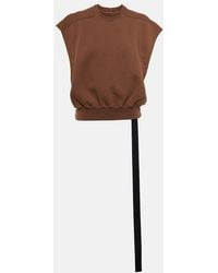 Rick Owens - Oversized Cotton Jersey Top - Lyst