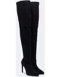 Victoria Beckham - Harlow Suede Over-The-Knee Boots - Lyst