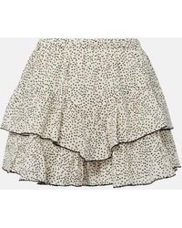 Isabel Marant - Jocadia Ruffled Cotton Shorts - Lyst