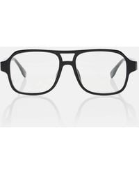 Fendi - Ff Squared Aviator Glasses - Lyst