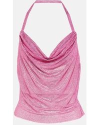 GIUSEPPE DI MORABITO - Embellished Cowl-Neck Top - Lyst