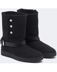 Isabel Marant - Nolyz Shearling-Lined Suede Ankle Boots - Lyst