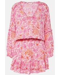 Poupette - Printed Minidress - Lyst