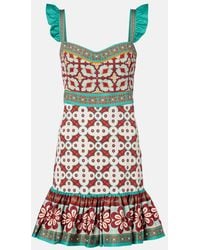 La DoubleJ - Vestido Corto Mini Gingerbread Estampado - Lyst