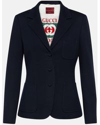 Gucci - Cotton Jersey Blazer - Lyst