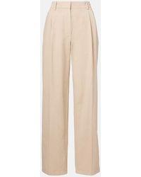 The Row - Lilas Cotton And Linen Wide-Leg Pants - Lyst