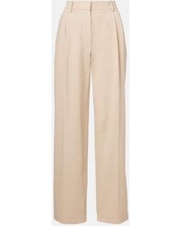 The Row - Pantalon Ample Lilas En Coton Et Lin - Lyst