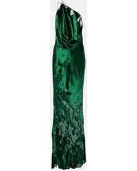 The Sei - Robe Longue Asymetrique En Velours - Lyst