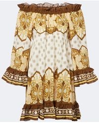 La DoubleJ - Placee Printed Cotton Minidress - Lyst