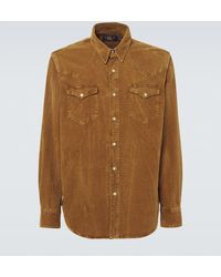 RRL - Buffalo West Cotton Corduroy Shirt - Lyst