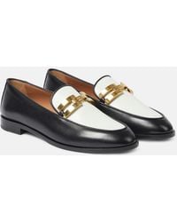 Aquazzura - Brandi Leather Loafers - Lyst
