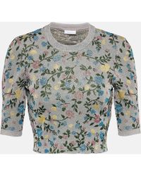 Rabanne - Floral Jacquard Sweater - Lyst