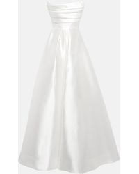 Alex Perry Bridal Robe Isobel aus Crepe - Weiß
