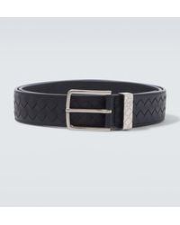 Bottega Veneta - Intreccio Loop Leather Belt - Lyst