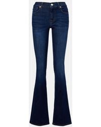 7 For All Mankind - Mid-Rise Bootcut Jeans - Lyst