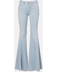 AG Jeans - Ibiza High-Rise Flared Jeans - Lyst