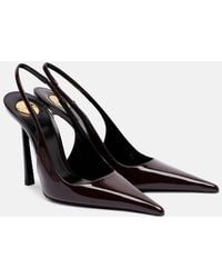 Saint Laurent - Escarpins Slingback Vendome 110 En Cuir - Lyst