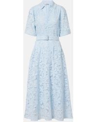 Jonathan Simkhai - Deanna Lace Guipure Cotton Midi Dress - Lyst