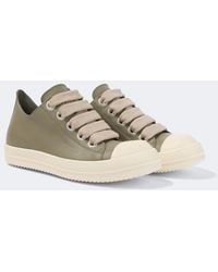 Rick Owens - Jumbolace Leather Low-Top Sneakers - Lyst