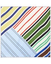 Loewe - Striped Silk Twill Scarf - Lyst
