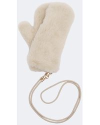 Max Mara - Alpaca, Wool, And Silk Teddy Mittens - Lyst