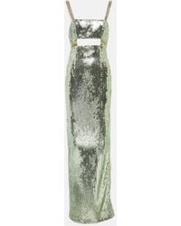 Galvan London - Rebecca Sequin-Embellished Gown - Lyst