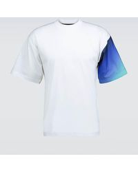 Prada - Contrast-Sleeve T-Shirt - Lyst