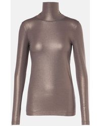 Brunello Cucinelli - Jersey De Cuello Alto En Mezcla De Algodon - Lyst