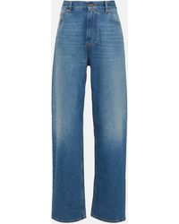 Valentino - High-rise Wide-leg Jeans - Lyst