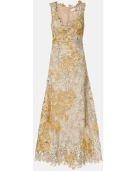 Oscar de la Renta - Guipure Lace Cocktail Dress - Lyst