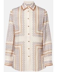Zimmermann - Printed Ramie Shirt - Lyst
