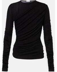Agolde - Tania Ruched Jersey Top - Lyst