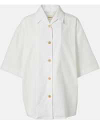 KHAITE - Owen Cotton Poplin Shirt - Lyst
