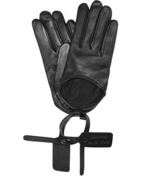 Off-White c/o Virgil Abloh Leather Gloves - Black