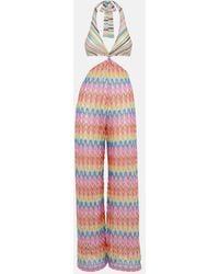 Missoni - Zigzag Cotton-Blend Lame Jumpsuit - Lyst