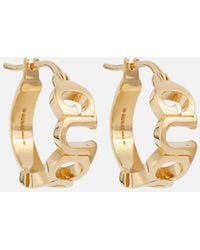 Gucci - Orecchini A Cerchio Con Scritta "" - Lyst
