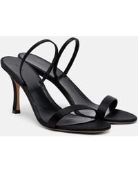 The Row - Ella Satin Slingback Sandals - Lyst