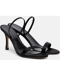 The Row - Ella Satin Slingback Sandals - Lyst