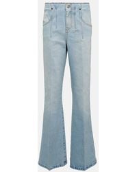 Victoria Beckham - Jeans flared in cotone - Lyst